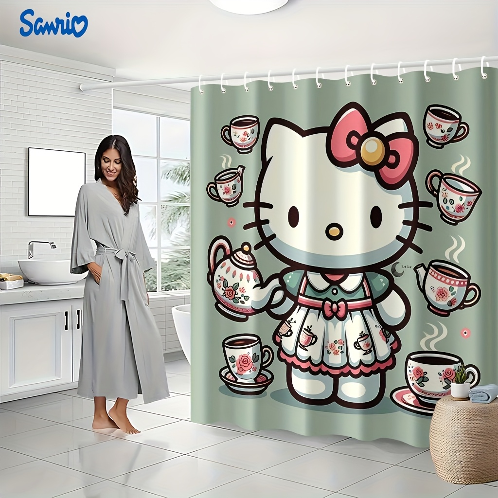 Sanrio 1pc Hello Kitty Pattern - đánh giá và giá Home Bathroom Partition