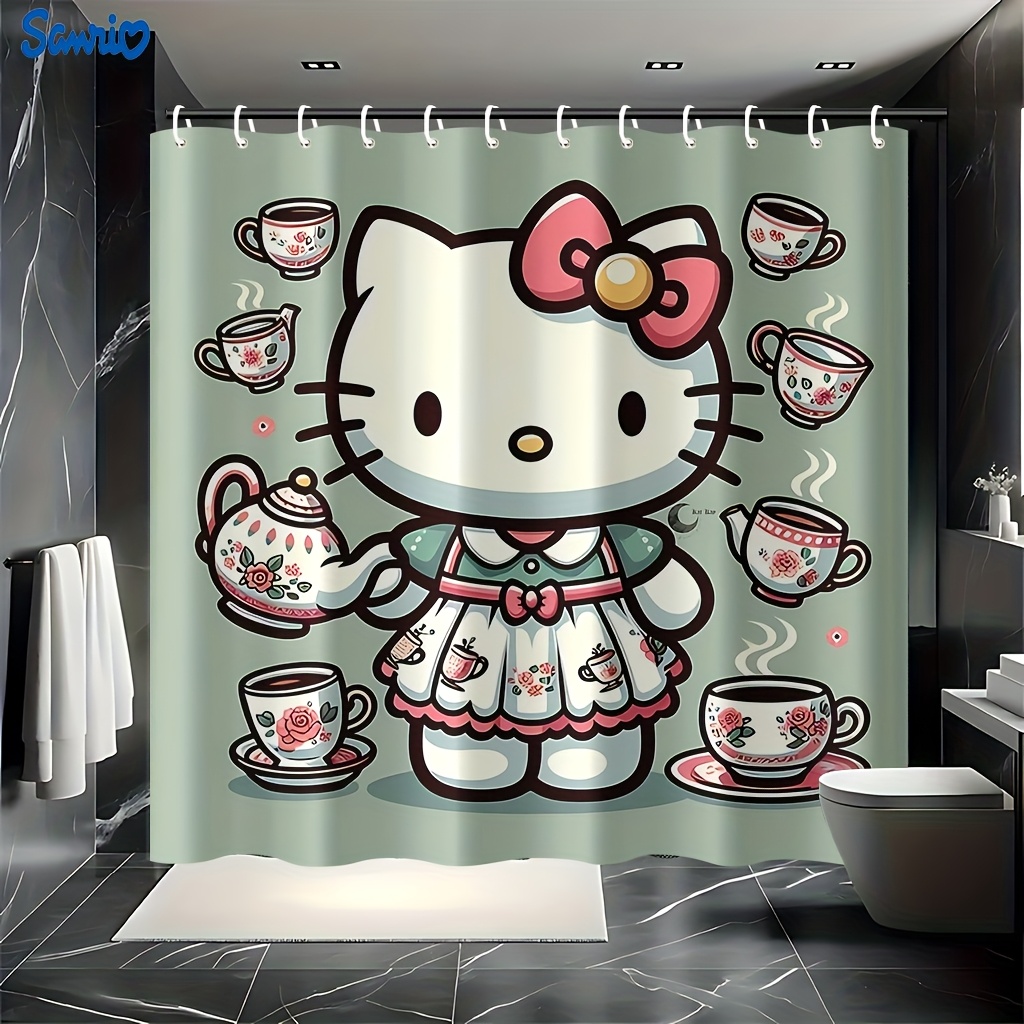 Sanrio 1pc Hello Kitty Pattern - đánh giá và giá Home Bathroom Partition