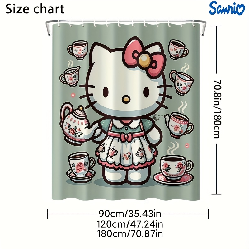 Sanrio 1pc Hello Kitty Pattern - đánh giá và giá Home Bathroom Partition
