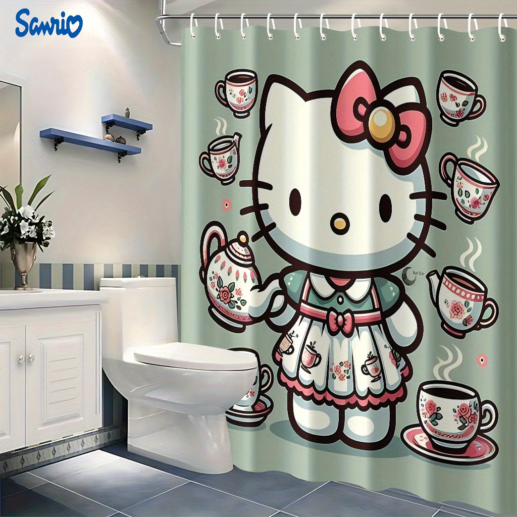Sanrio 1pc Hello Kitty Pattern - đánh giá và giá Home Bathroom Partition