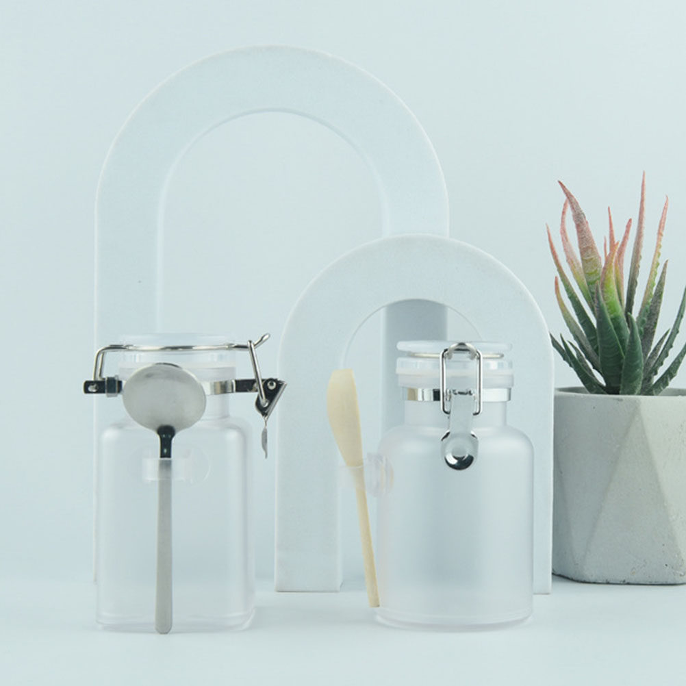 1Set Frosted Textured Empty Bo - đánh giá và giá Bath Salts Jar
