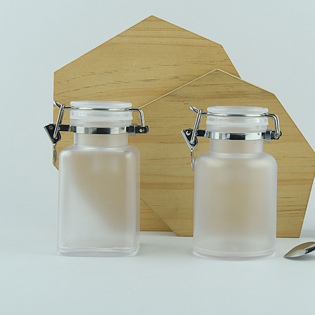 1Set Frosted Textured Empty Bo - đánh giá và giá Bath Salts Jar