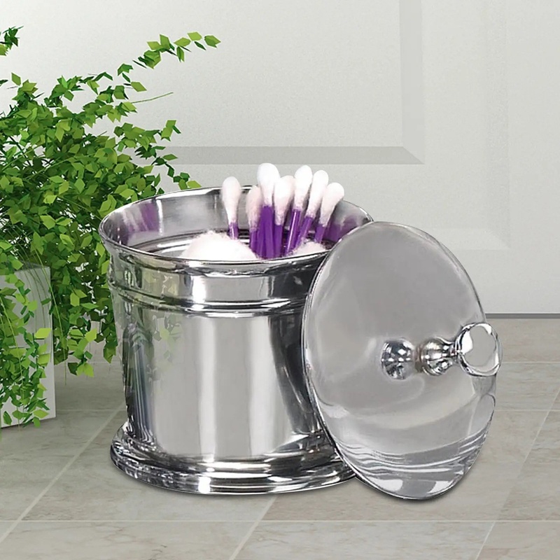 Chrome Finish Stainless Steel  - đánh giá và giá Bath Salts Jar
