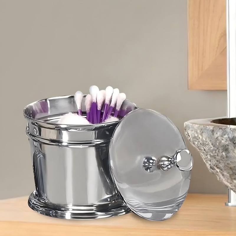 Chrome Finish Stainless Steel  - đánh giá và giá Bath Salts Jar