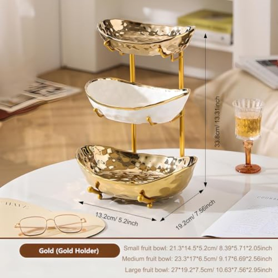 3 Tier Fruit Bowl for Kitchen  - đánh giá và giá Home Kitchen & Bathroom