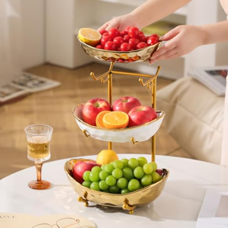 3 Tier Fruit Bowl for Kitchen  - đánh giá và giá Home Kitchen & Bathroom